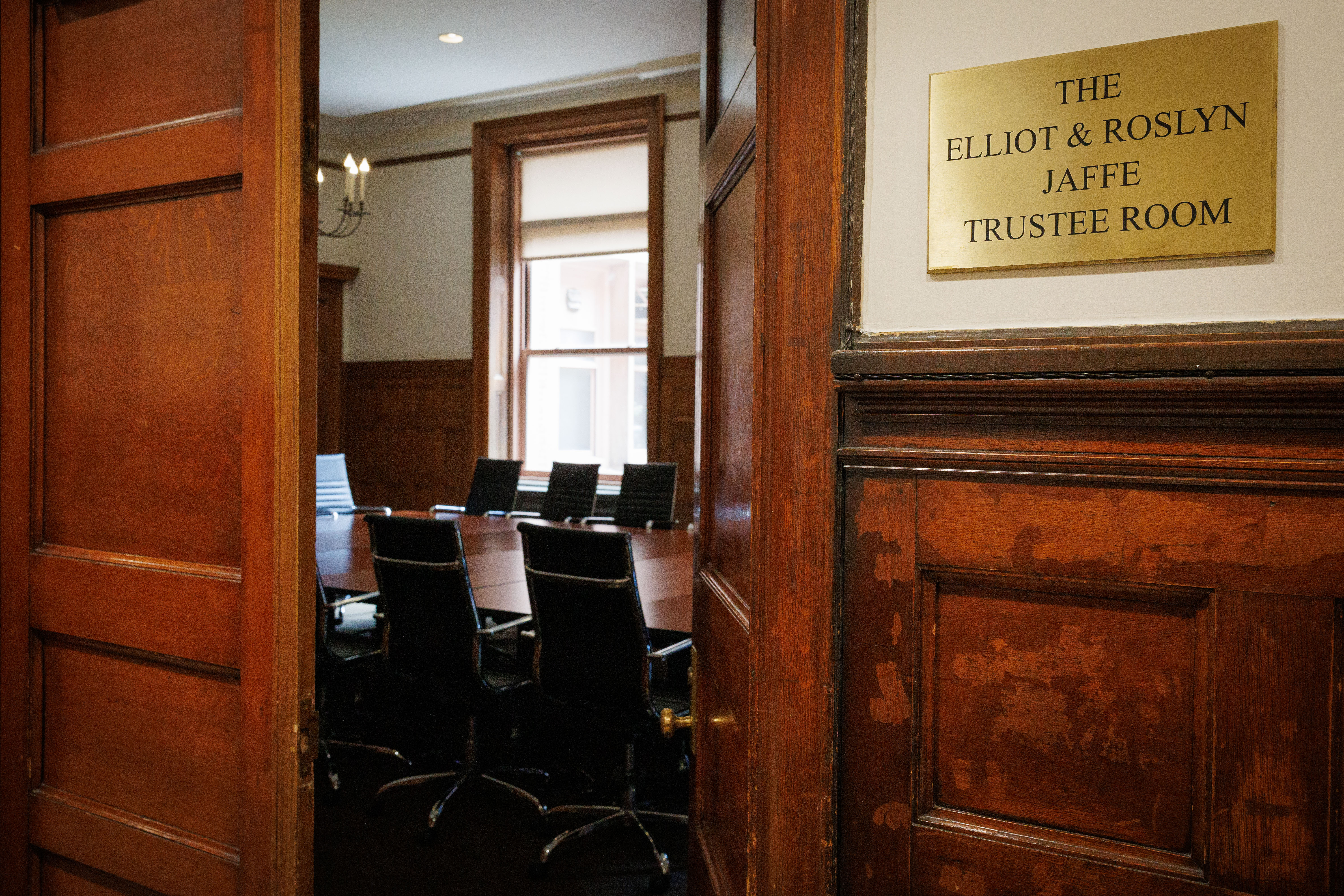 Trustee Room from hallway