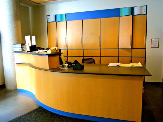 Front desk of New Residence Hall
