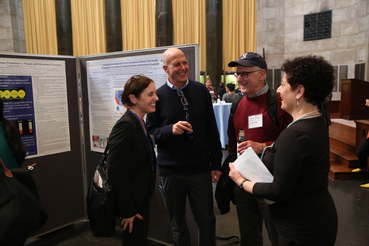 (L-R) Poster Co-Presenters and Teachers College Professors, Randi Wolf and Charles Basch,