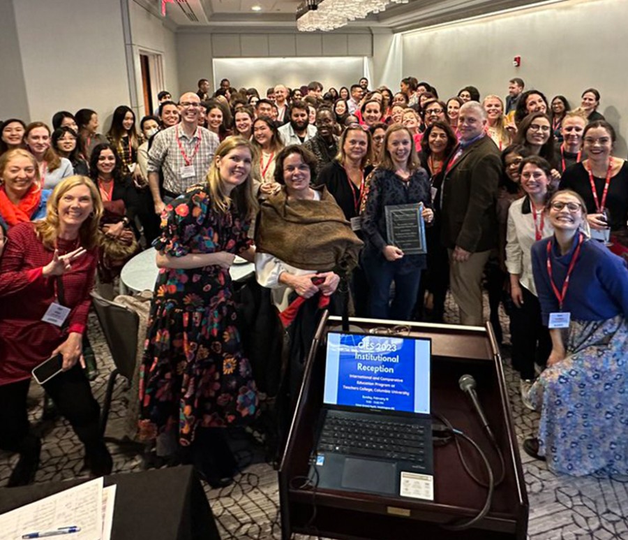 Group of people in a classroom