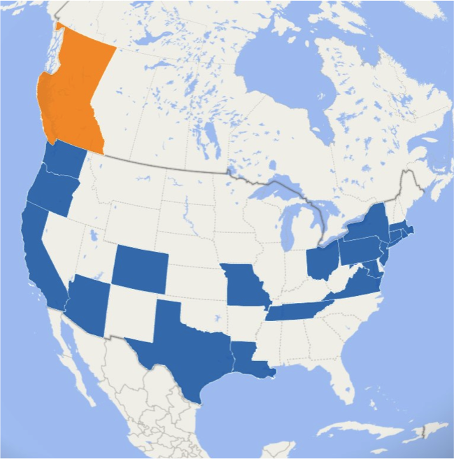 Map of North America