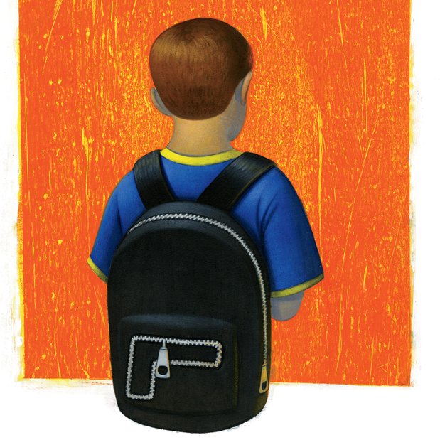 Illustration Gun Violence Backpack