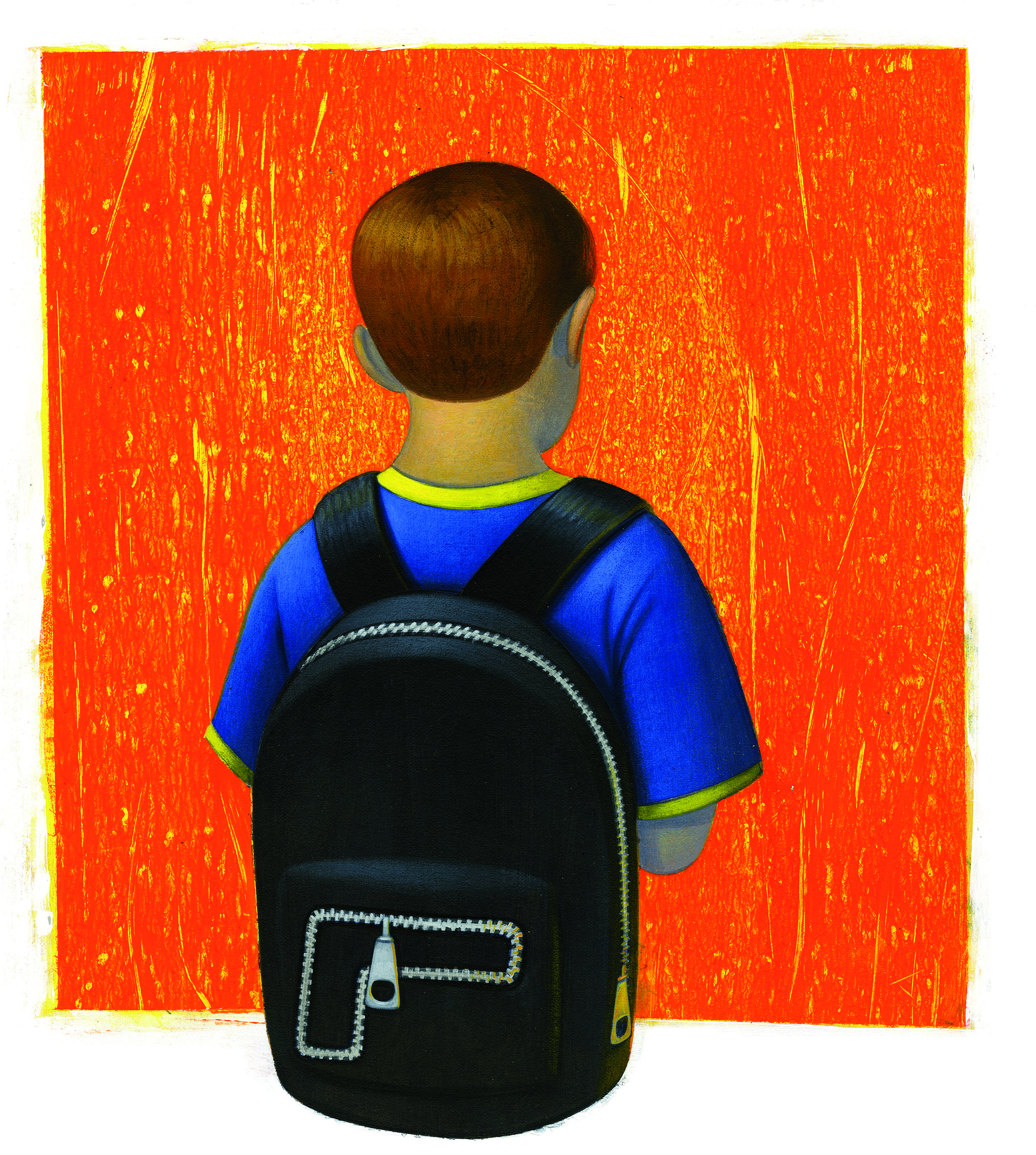 Illustration of gun backpack