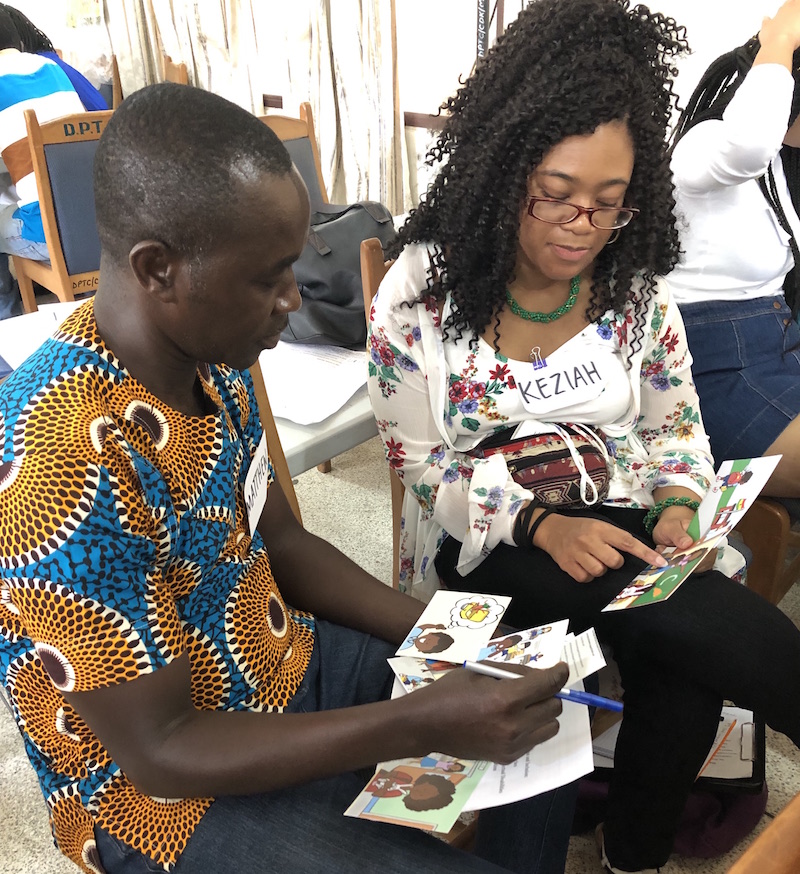 First Ghanian Speech Therapy Program Reading Together