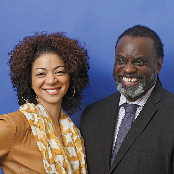 Doctoral Student Phillip Smith and Sonya Douglas Horsford, Associate Professor of Education Leadership