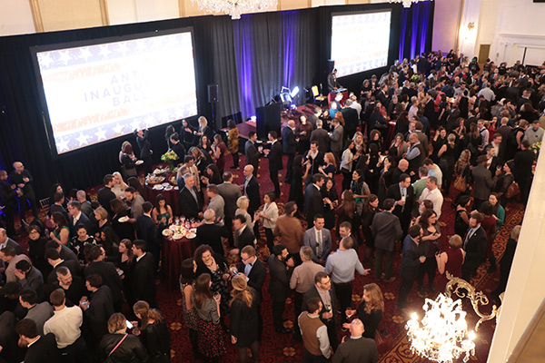 The Anti-Inaugural Ball in New York City, held at The Wyndham New Yorker Hotel, drew roughly 1,000 people. (Photo Credit: Harold Levine)