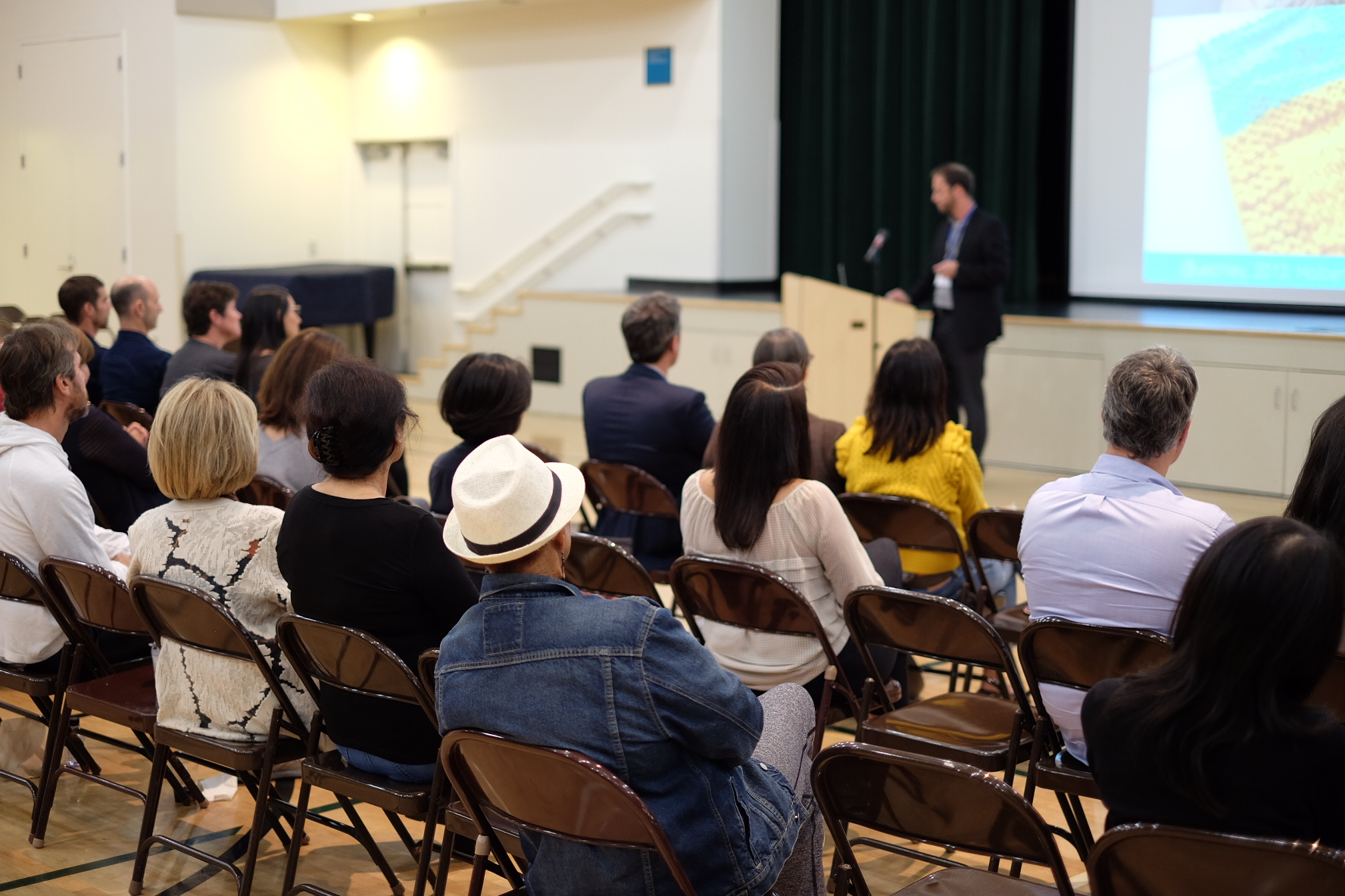 Parents attending the session in Los Angeles.