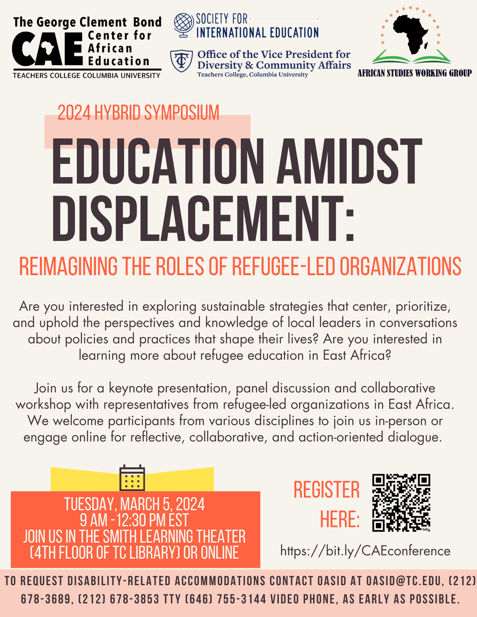 EDUCATION AMIDST DISPLACEMENT 1 2