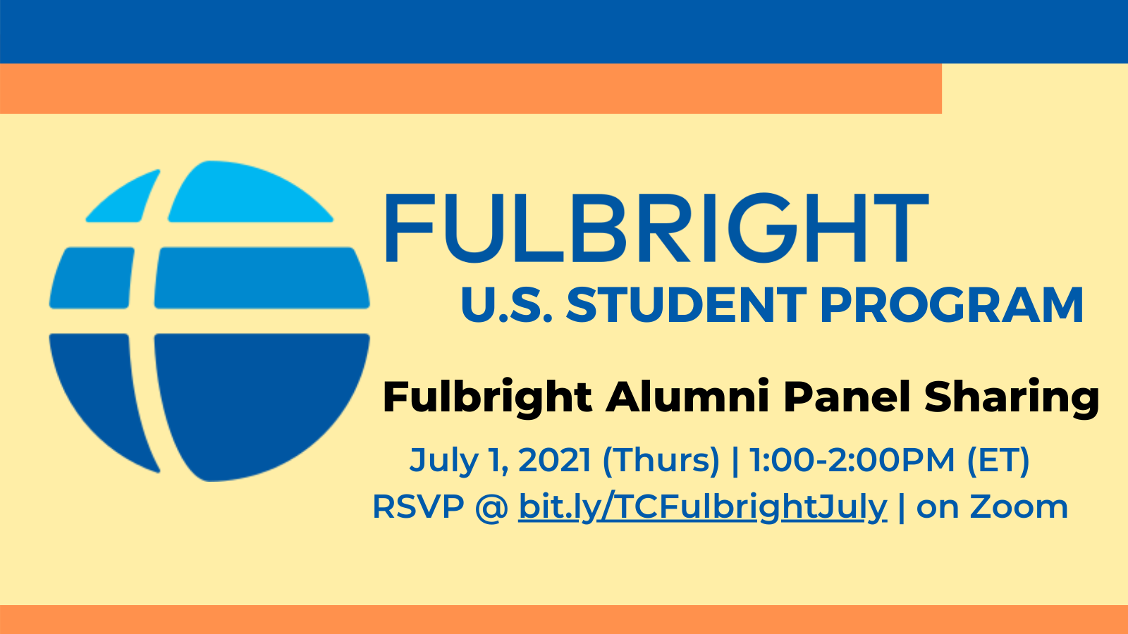 Fulbright 2022 2023 Fulbright Alumni Panel Sharing Events Teachers College Columbia University