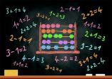 math on chalk board