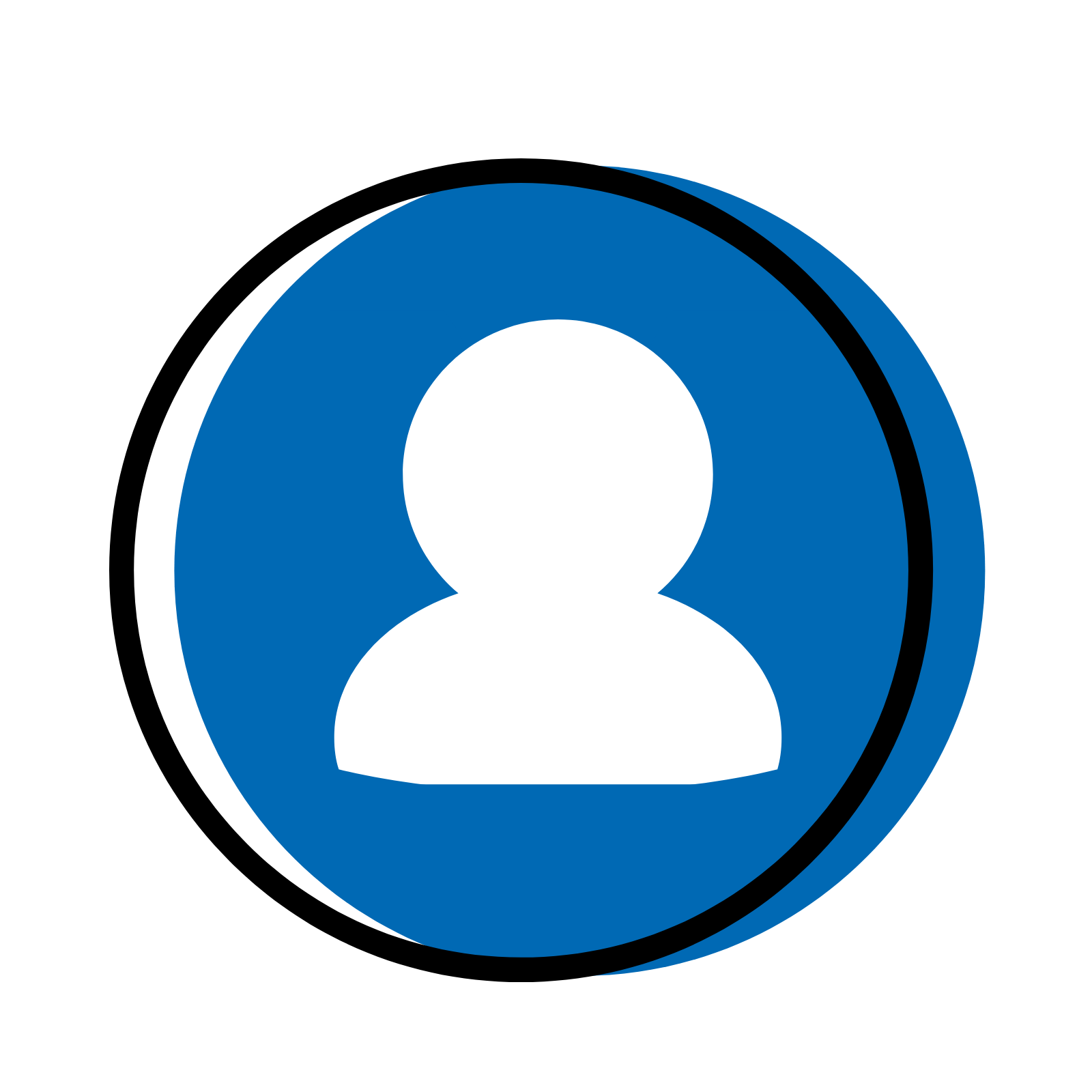 light blue person icon