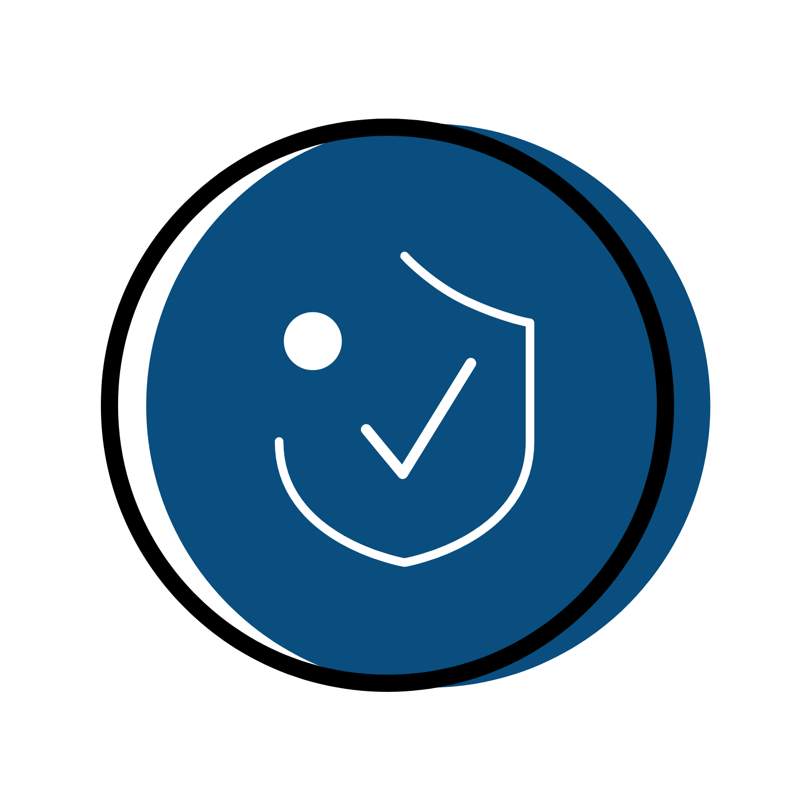 dark blue check mark icon