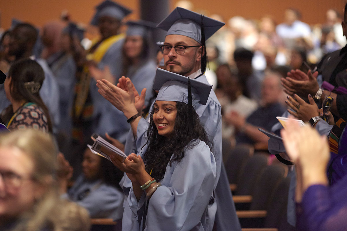 First generation students applaud at graduation