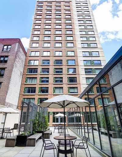 New Residence Hall Courtyard