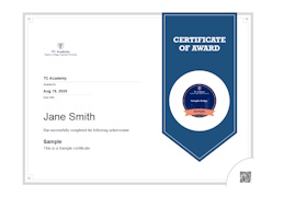 Sample Certificate of Participation