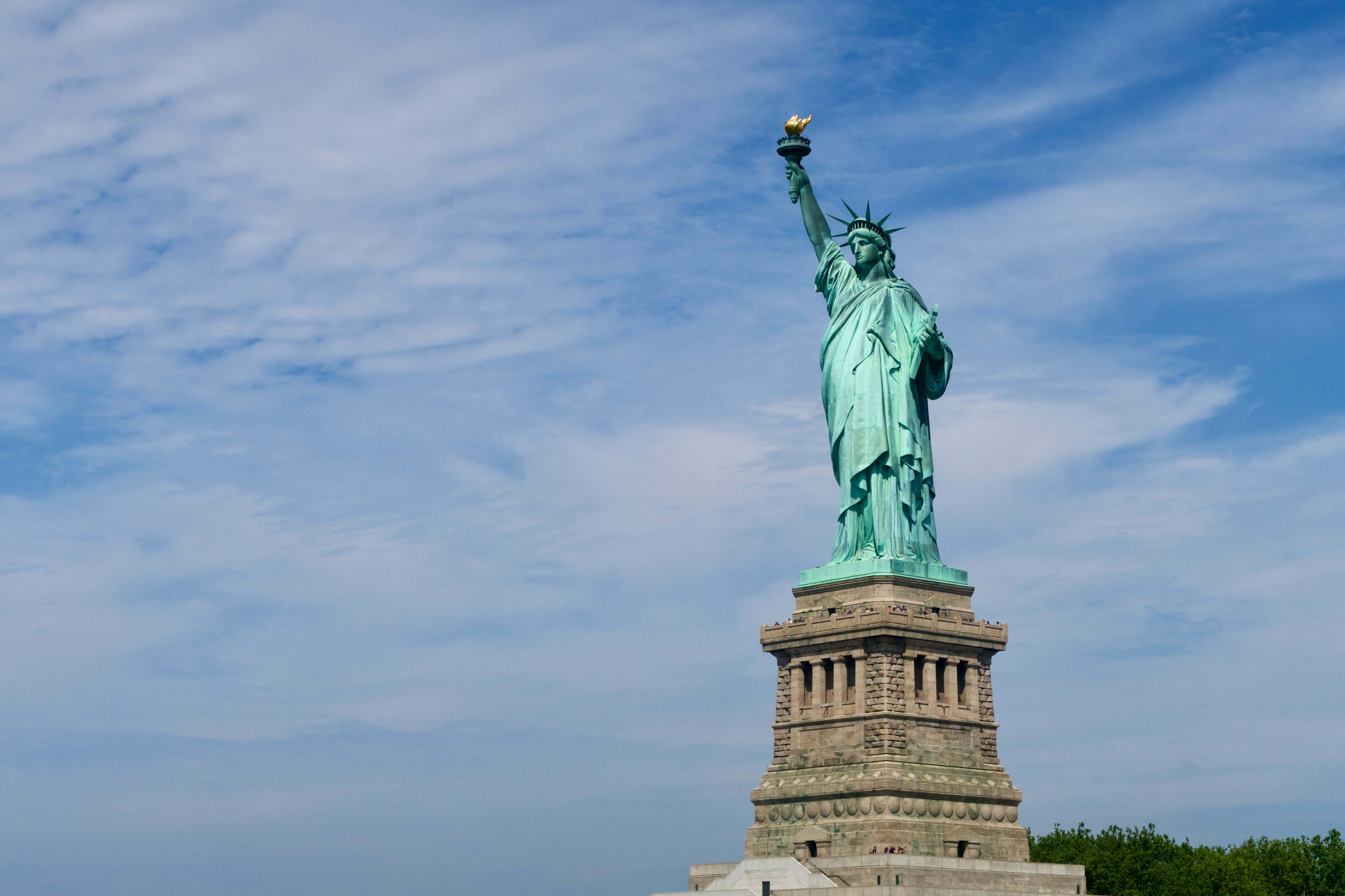 Statue of Liberty and sky