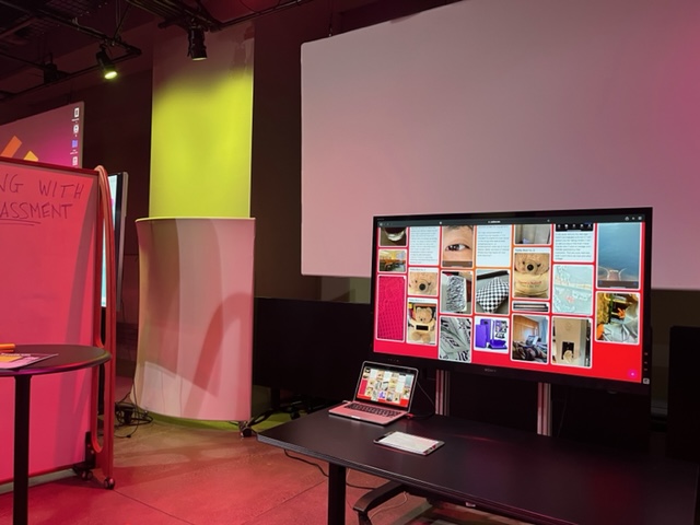 A computer monitor displays the 