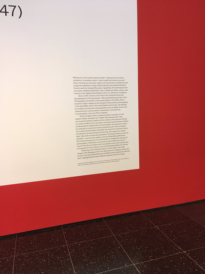 Stephen Shore exhibit description