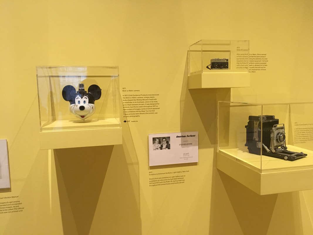 Artifacts set against a pastel yellow wall