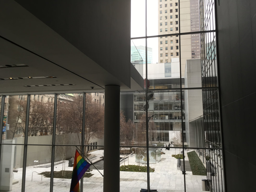 Windows showing the city
