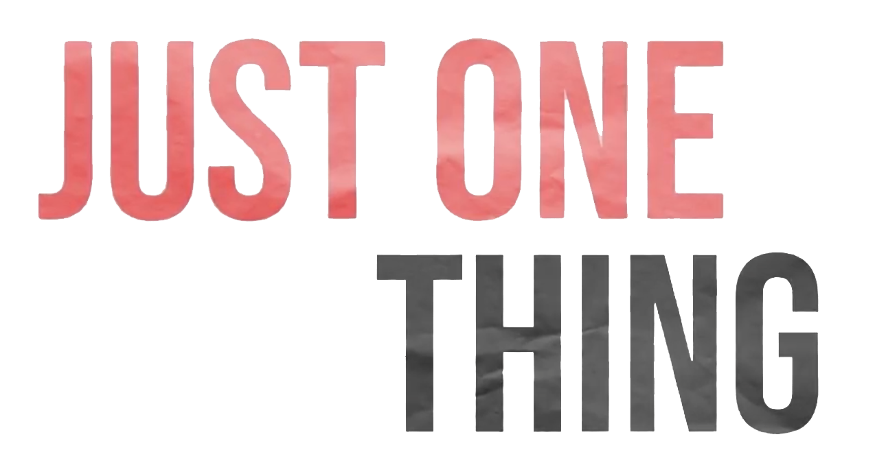 Just One Thing text logo