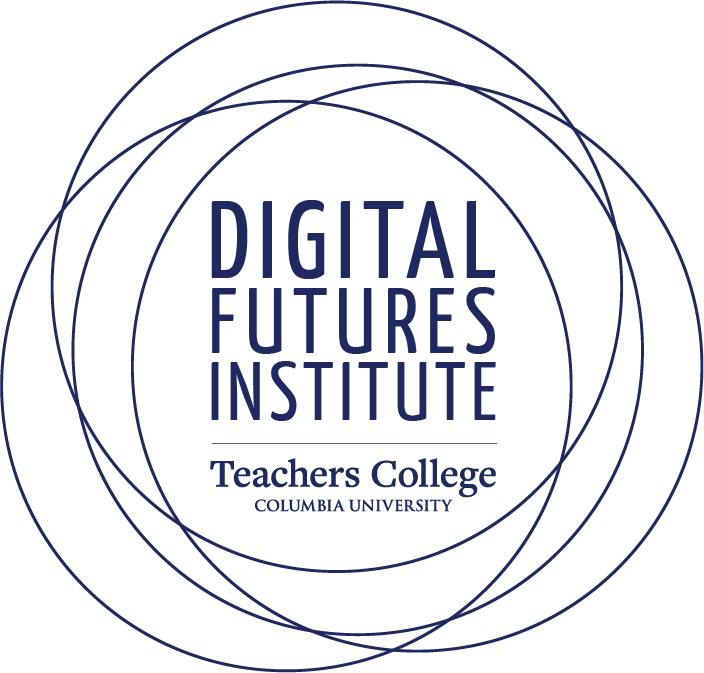 DFI Circle Logo - four overlapping rings with Digital Futures Institute in the center, then a line and Teachers College, Columbia University in smaller font also within the rings