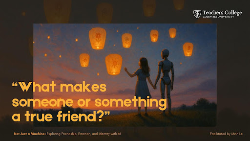 The central question of the workshop “What makes someone or something a true friend?” continues to remain relevant in the artificial era where our friendship and all other aspects of humanness should no longer be taken for granted.