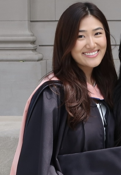 Rachel during graduation