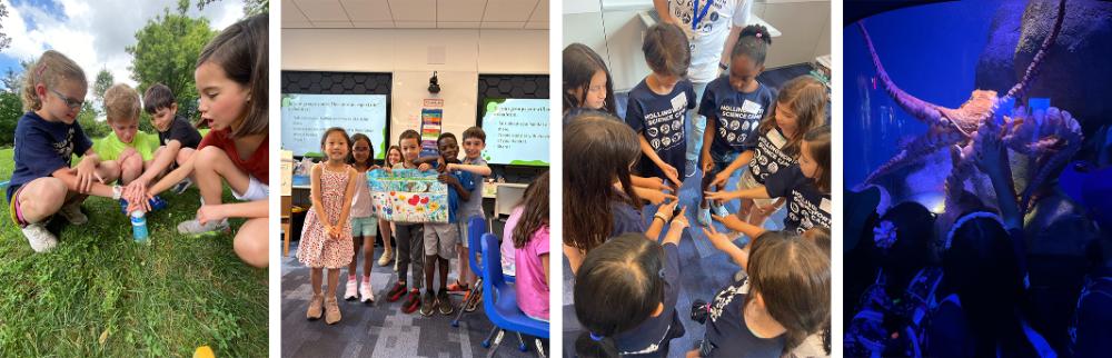 Children engaged in group activities