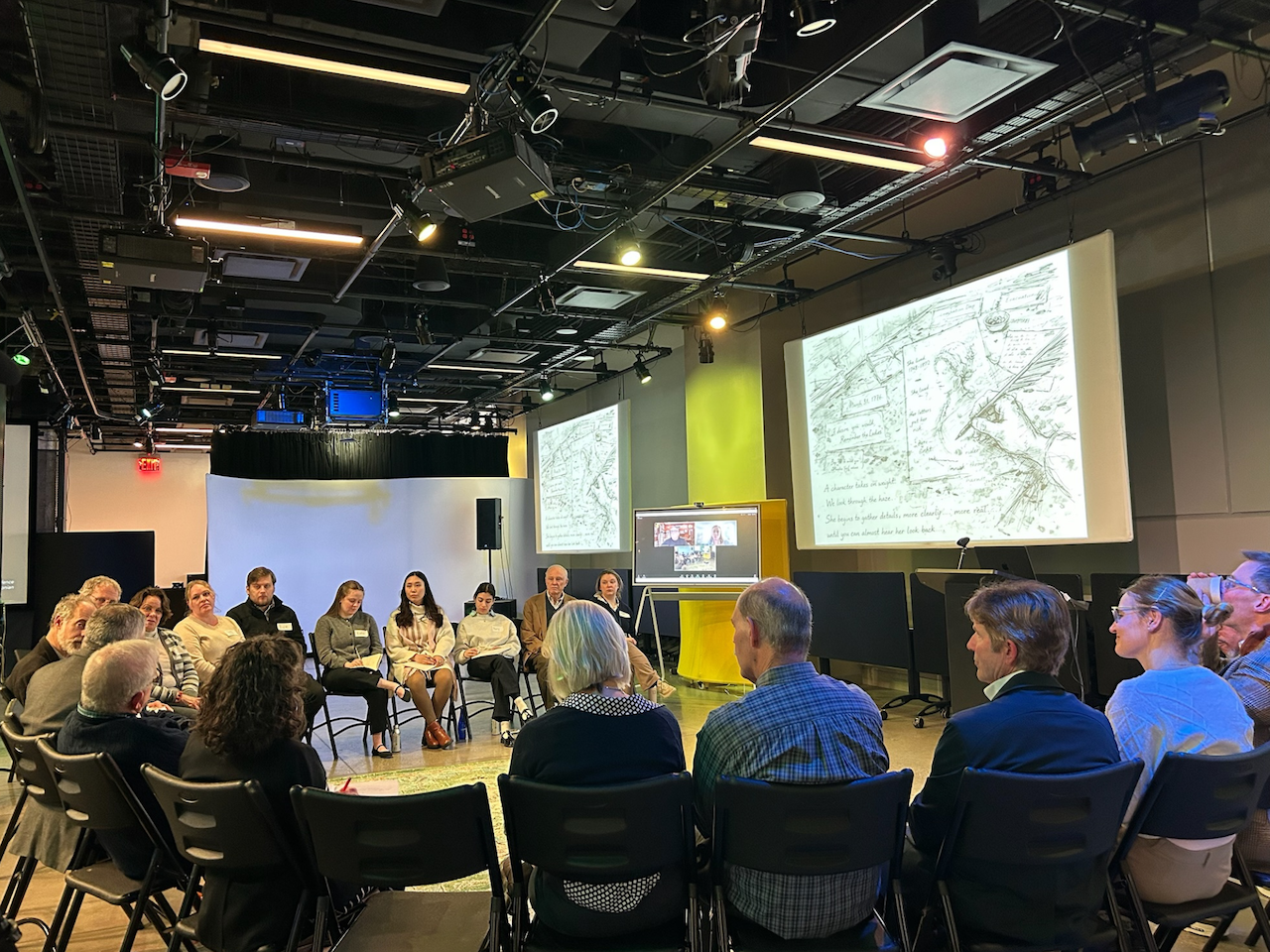 A group of people attend the Imagine Liberty event