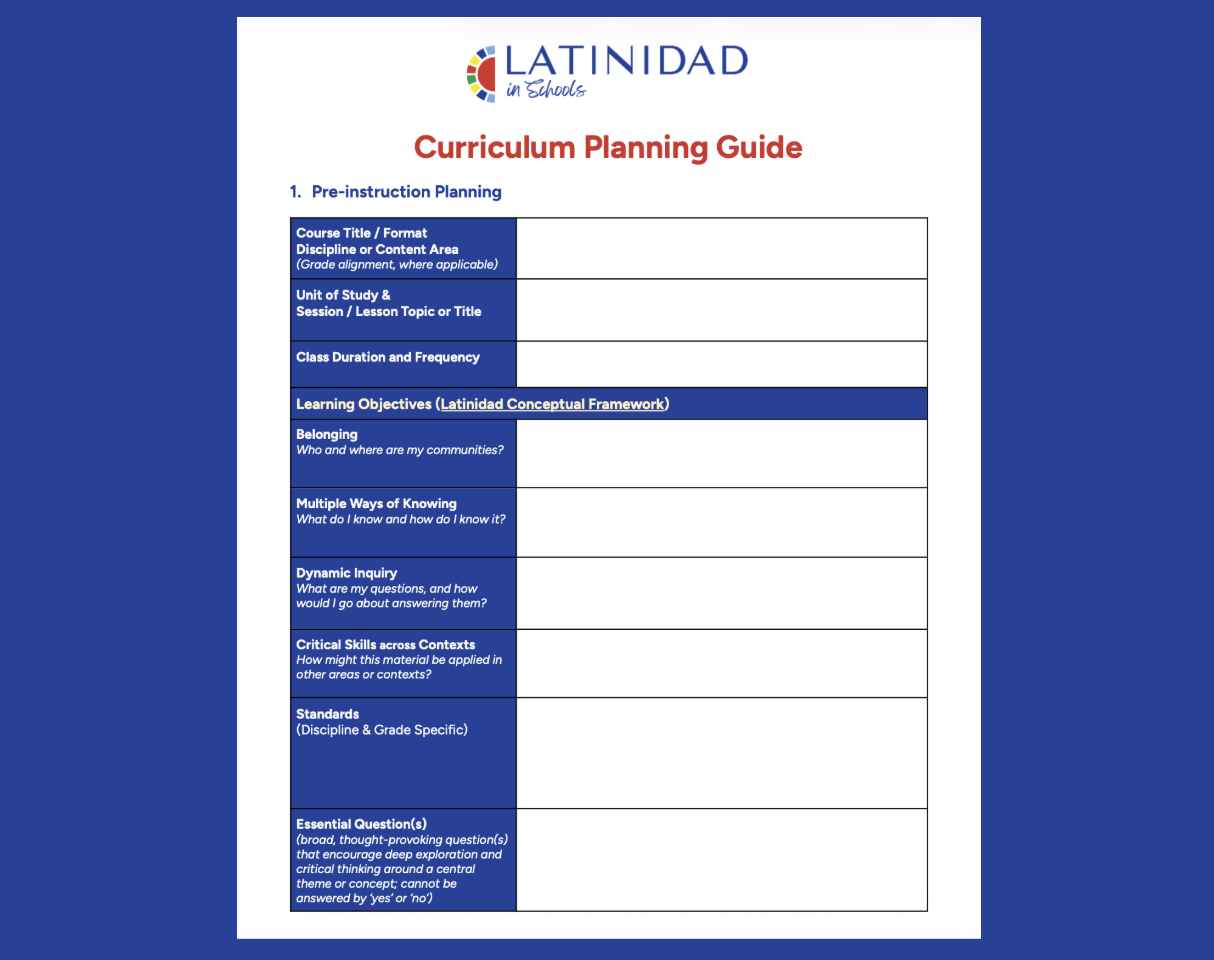 Curriculum Planning Guide