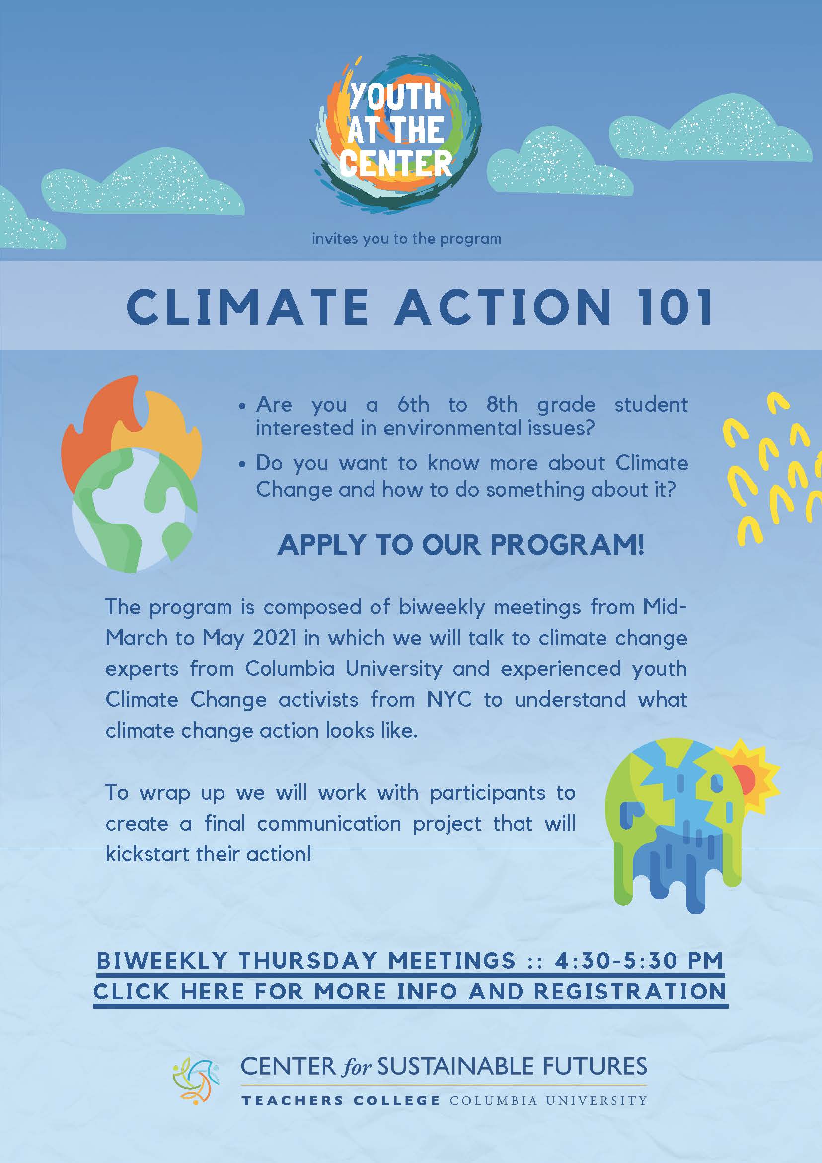 Youth at the Center Climate Change 101 Program App