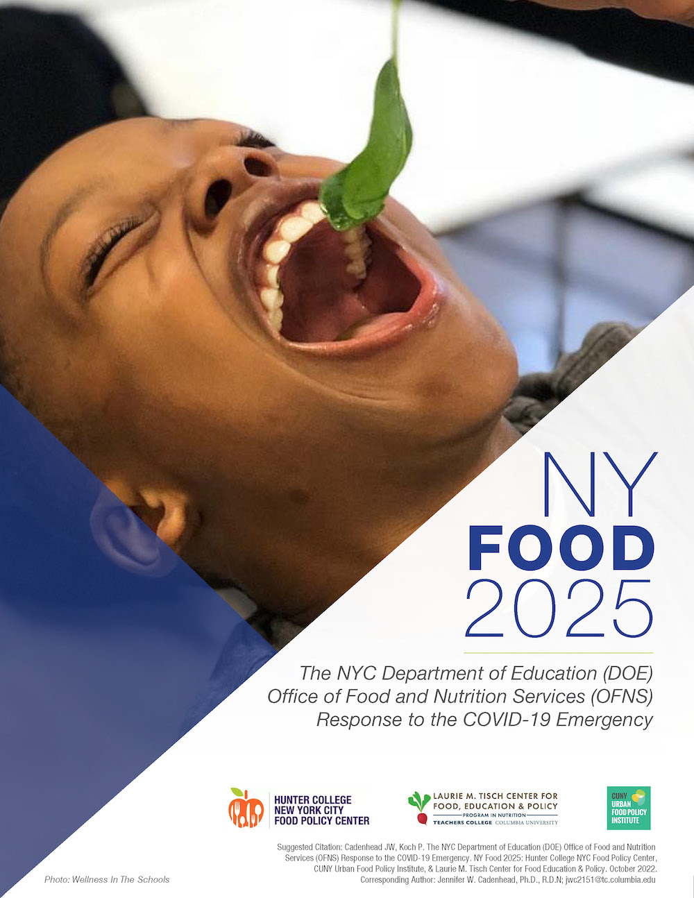 New York Food 2025: Examining the NYC Department of Education (DOE) Office of Food and Nutrition Services (OFNS) Response to the COVID-19 Emergency