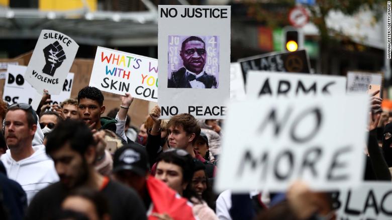 George Floyd Protest via CNN