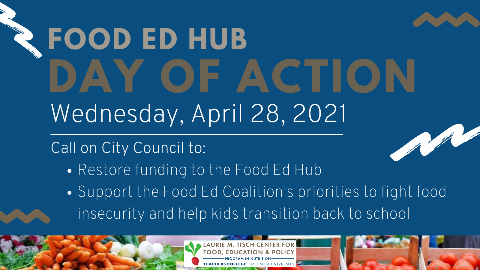 Food Ed Hub Day of Action SAVE THE DATE