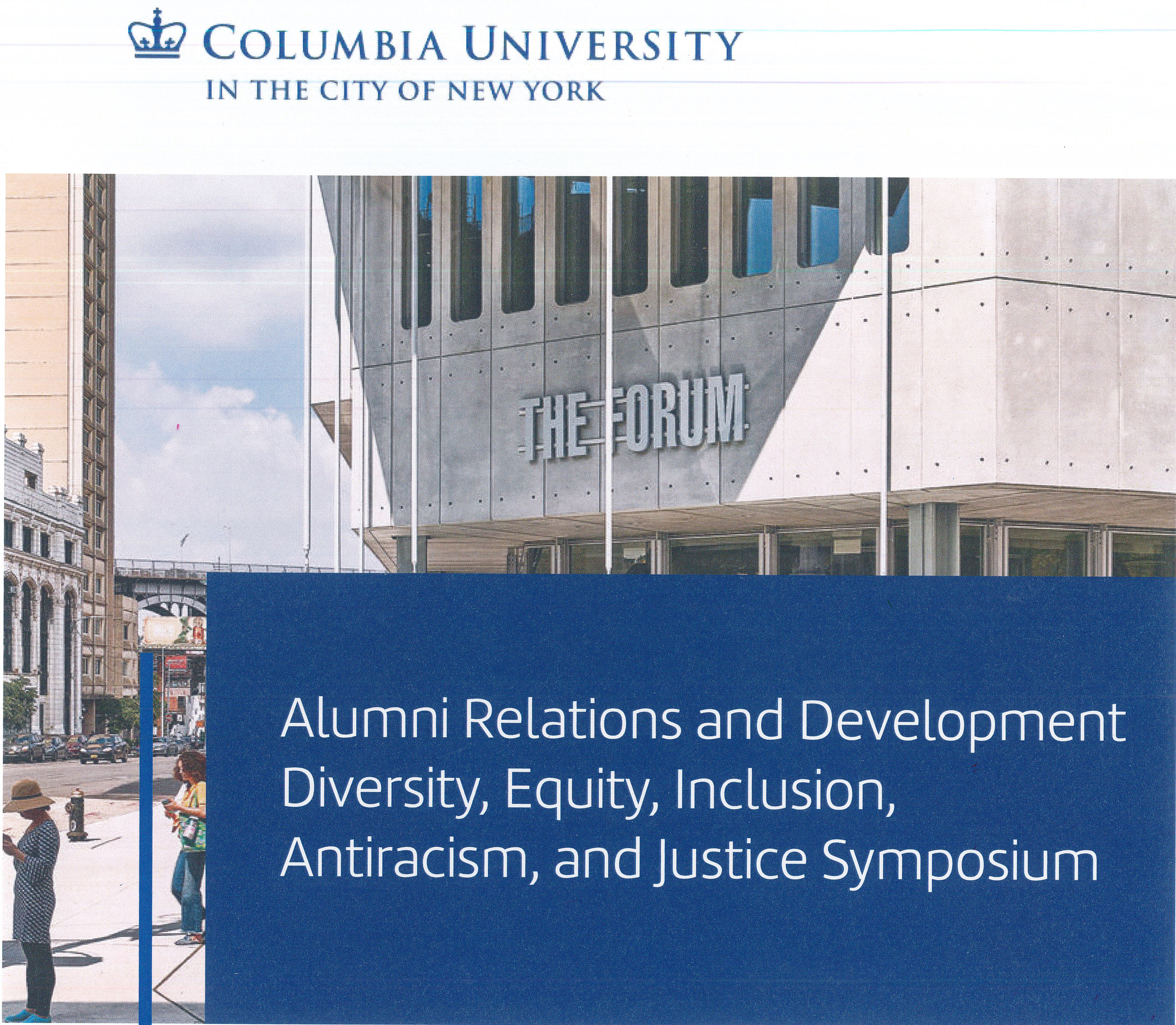 Columbia U Alumni Relations DEIJ Conference logo
