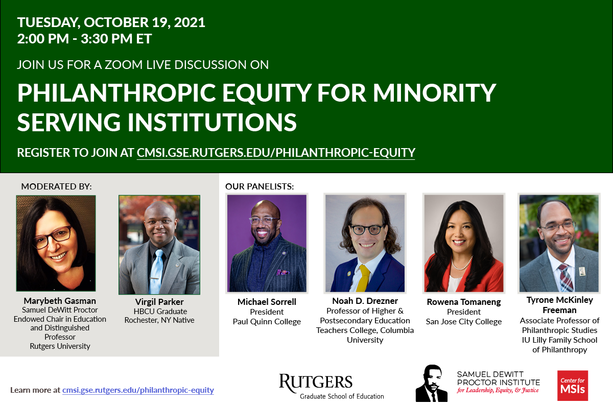 Philanthropic Equity for MSIs