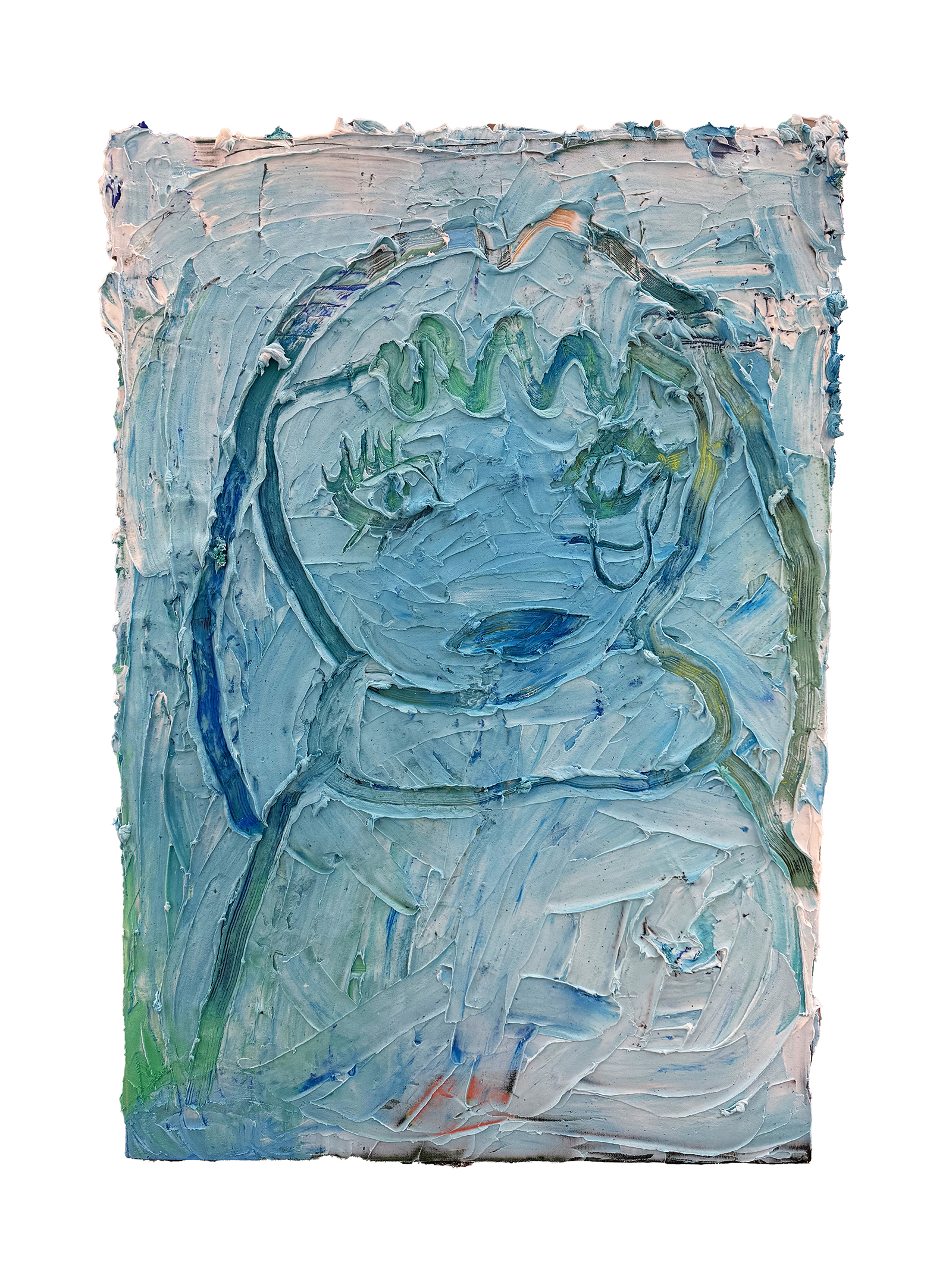 an abstract painting of an only child