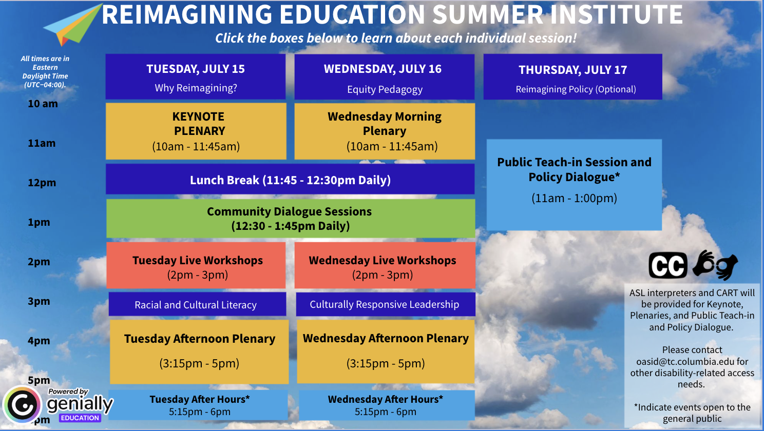 resi 2025 schedule