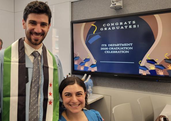 A graduate with family