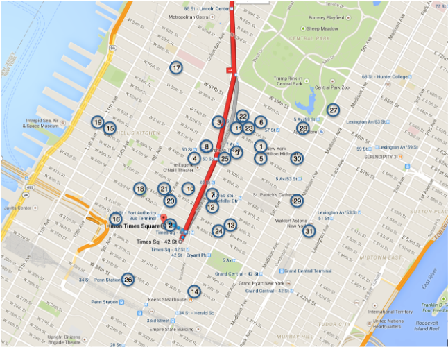 Times Square New York Hotels Map لم يسبق له مثيل الصور Tier3 Xyz