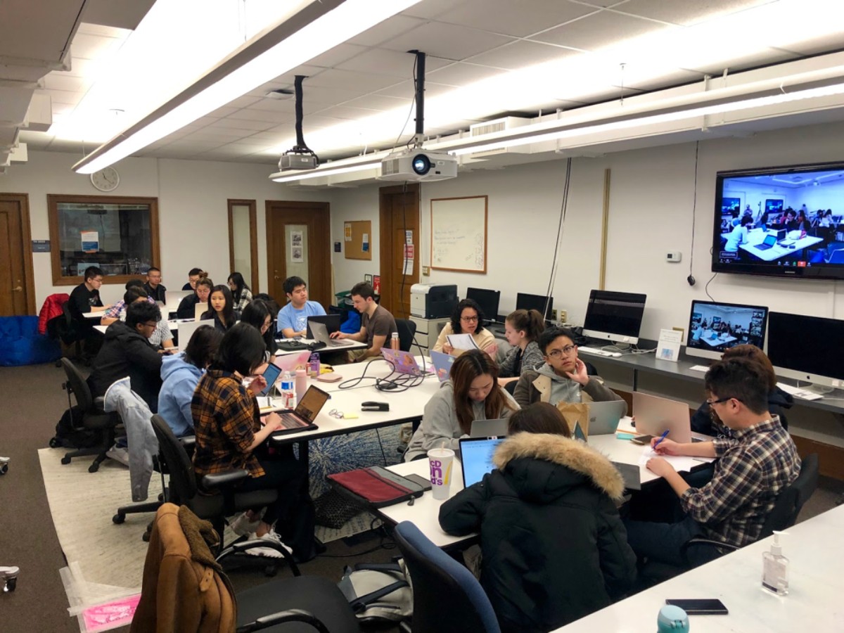 students in a classroom