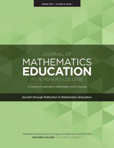 Image of the cover of the Journal of Mathematics at Teachers College