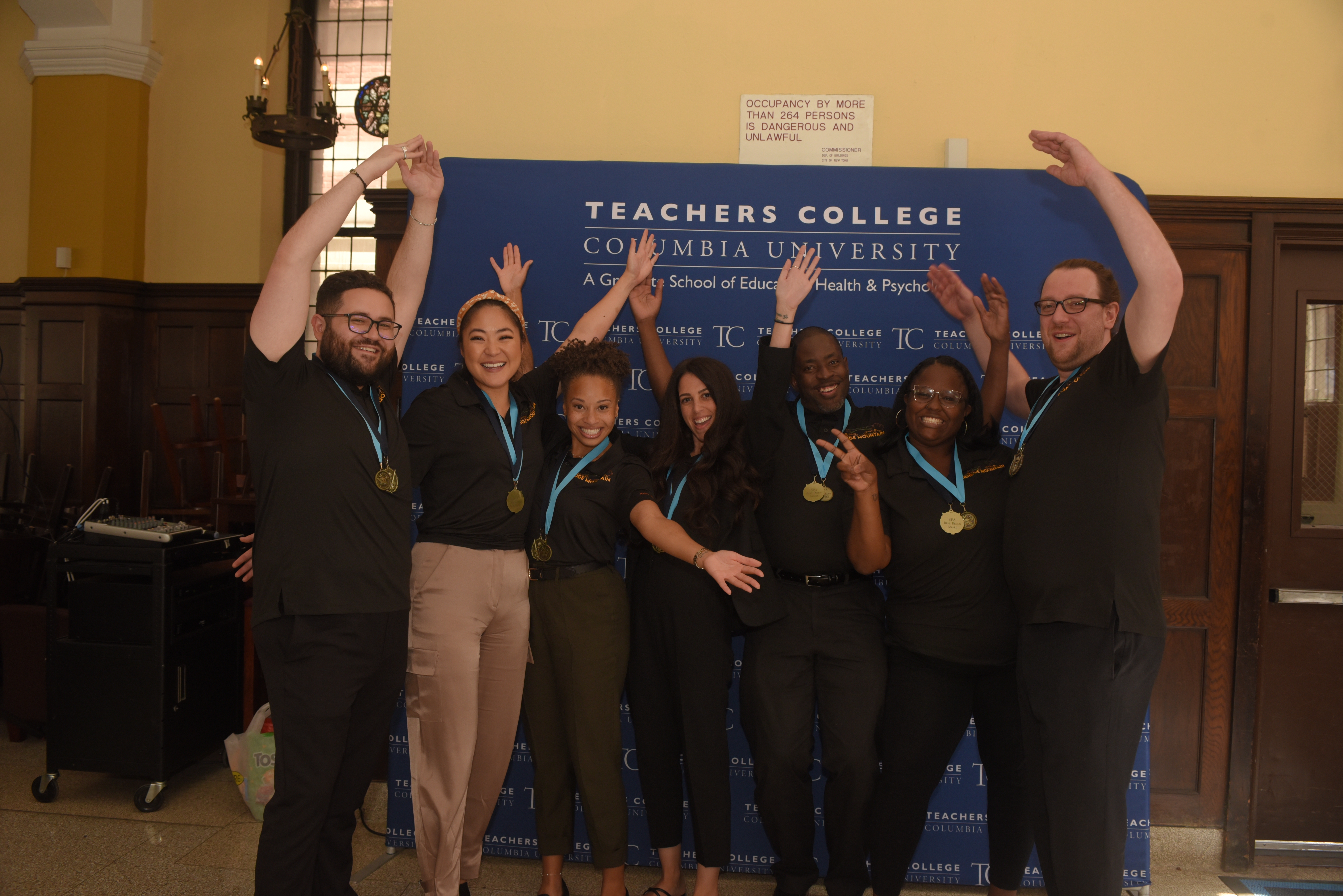 Students together smiling.