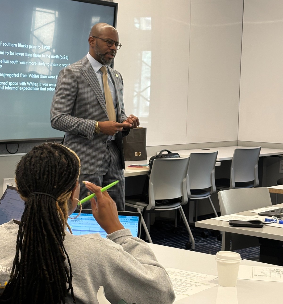 Dr. Gooden lecturing UELP Cohort '23