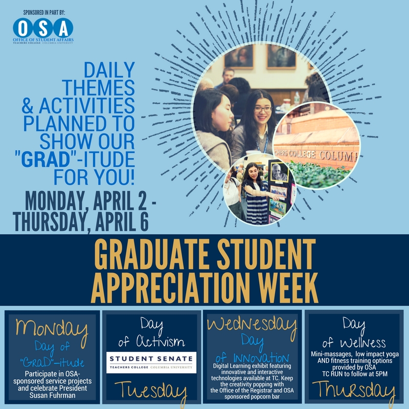 Graduate Student Appreciation Week 2018