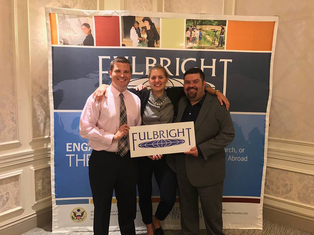 Four TC alumni – Andrew Paulsen (M.Ed. ’16), Amber Moore (M.A. ’17), Martin Olea (M.A. ’14) and Ashley Holden (M.Ed. ’15) – have received The Fulbright Program’s Distinguished Awards in Teaching for 2018.