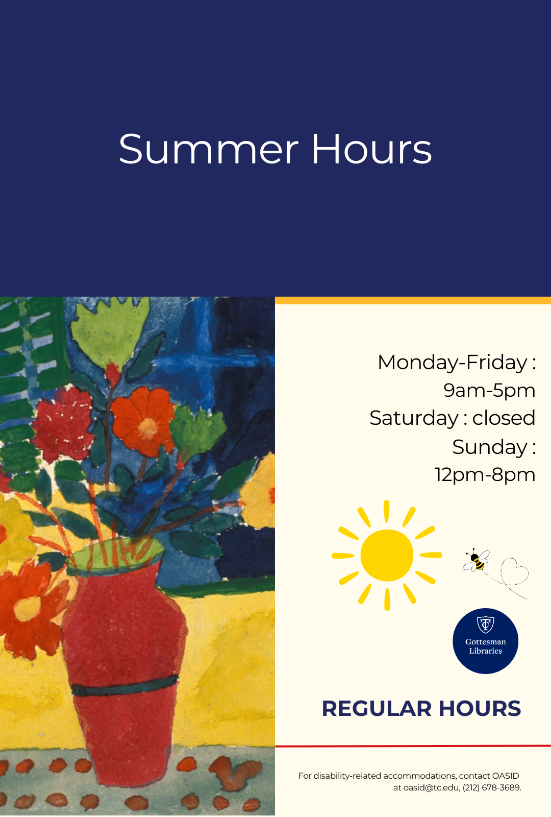 Poster with Flowers