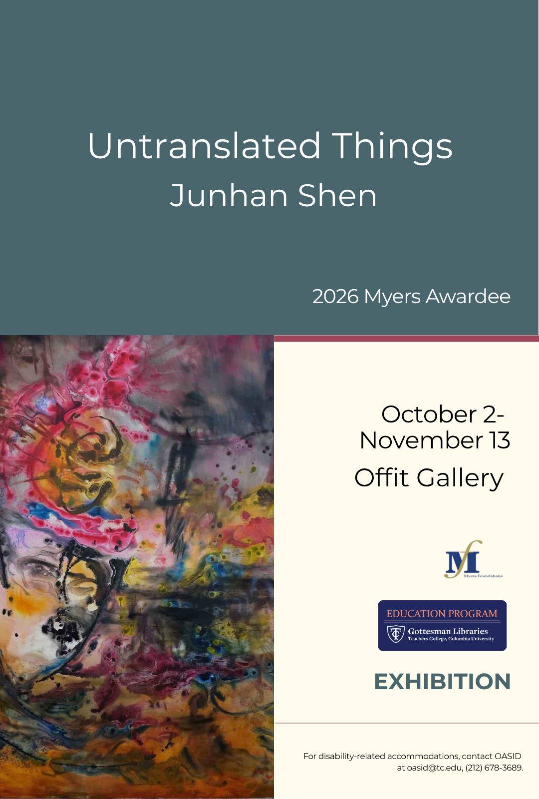 Poster with Abstract Art