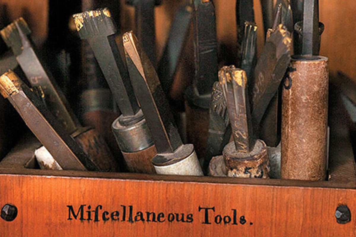 Box of miscellaneous tools